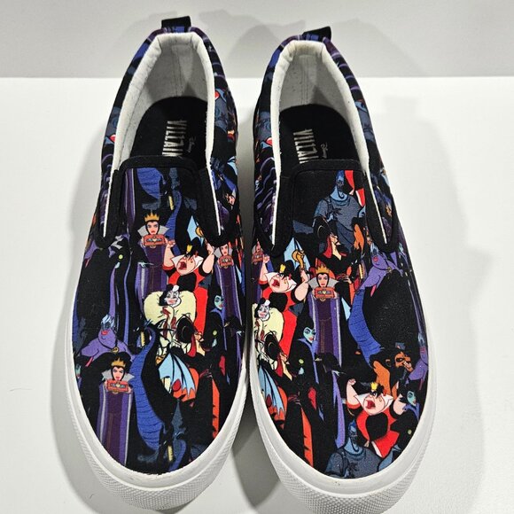 Ground Up Disney Villains Slip-On Shoes Women’s Size 9 Maleficent Ursula Queen - Picture 6 of 8